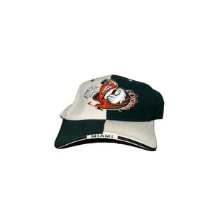 Vintage Miami Hurricanes Sebastian the Ibis Fitted Hat Size 7 by Zephyr